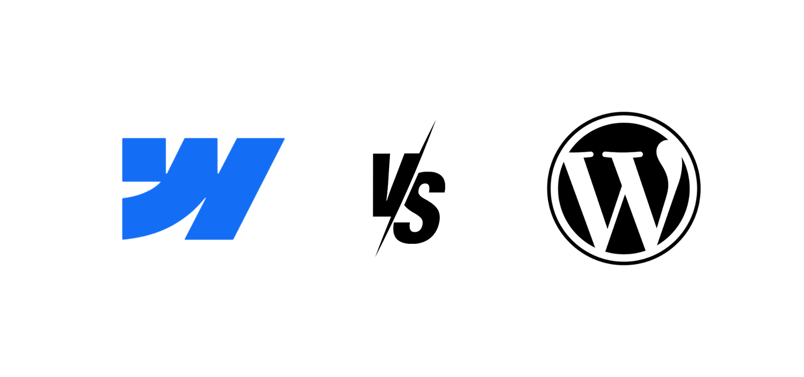 A side-by-side comparison of Webflow and WordPress